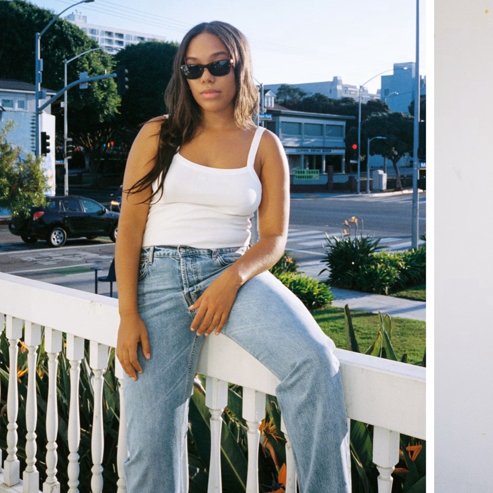 Djerf Avenue ribbed tank top NWOT size M